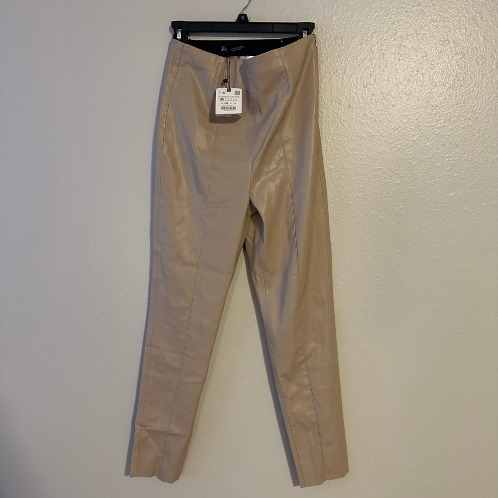 High Waisted Leather Pants